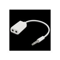 iPhone iPad iPod Stereo Audio Headset Splitter Adapter 3,5 mm