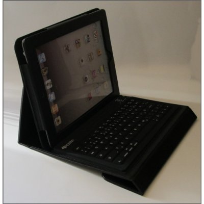 Apple iPad 3 iPad 2 Case Handytasche Ledertasche inkl. Bluetooth Tastatur