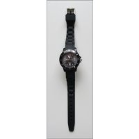 Armbanduhr Kinderuhr Viper Silikon Uhr Ziffernblatt 3,0 cm (Schwarz)