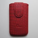 Samsung Galaxy S3 Galaxy S3 Neo Nexus Prime Case Handytasche Etui Ledertasche Kroko Style Rot
