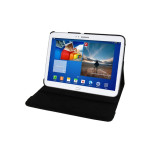 Samsung Galaxy Tab 3 (10,1) Ledertasche mit Standfunktion 360&deg; Drehbar Schwarz