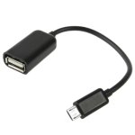 Adapterkabel USB 2.0 auf Micro USB 5 Pin 15 cm Schwarz