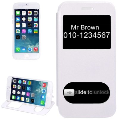 iPhone 6 & 6S Case Handytasche Display ID Fliptasche Weiss