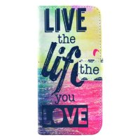 iPhone 6 &amp; 6S Case Handytasche Ledertasche Standfunktion Life you Love Style