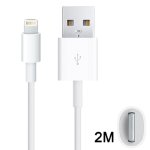 Apple Daten Ladekabel Synchronisationkabel Lighting / USB 2 Weiß 2 Meter