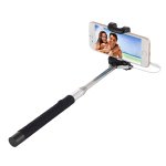 Selfie Stick für iOS & Android Phone Klappbar ausziehbar 22,5 cm-105.5cm Schwarz