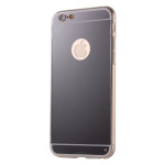 iPhone 6 & 6S Cover Schutzhülle TPU Silikon Spiegeleffekt Schwarz