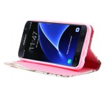Samsung Galaxy S7 Case Handytasche Ledertasche Standfunktion Kartenslot Reiterrin Motiv