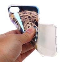 iPhone SE (2020) iPhone 8/7 Schutzh&uuml;lle TPU Silikon Blue-ray Leoparden Motiv