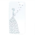 iPhone 7 Plus/8 Plus Schutzhülle TPU Silikon Transparent Schmetterlingfrau Motiv