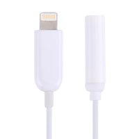 iPhone iPad Adapterkabel 8 Pin Port auf 3,5 mm Audio AUX Weiss