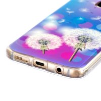 Samsung Galaxy S7 Cover Schutzhülle TPU Silikon Blue-ray Löwenzahn Motiv