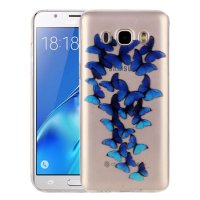 Samsung Galaxy J5 (2016) Cover Schutzhülle TPU Silikon Schmetterling Motiv