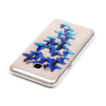 Samsung Galaxy J5 (2016) Cover Schutzhülle TPU Silikon Schmetterling Motiv