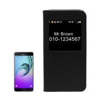 Samsung Galaxy A3 (2017) Case Handytasche mit ID Fenster schwarz