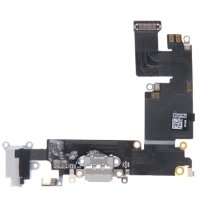 iPhone 6 Plus Dock Connector Flexkabel Ladebuchse Microfon Audio Buchse grau
