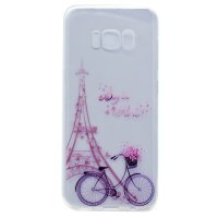Samsung Galaxy S8 Cover Schutzhülle Transparent Eiffelturm Motiv