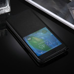 Samsung Galaxy S8+ Case Handytasche Ledertasche ID Fenster Schwarz