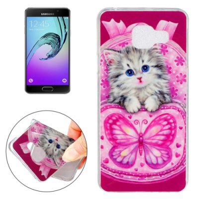 Samsung Galaxy A3 (2016) Cover Schutzhülle TPU Silikon Katzen Motiv
