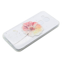 Huawei Nova Plus Cover Schutzhülle TPU Silikon Transparent Blumen Motiv
