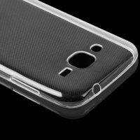 Samsung Galaxy J2 (2016) Cover Schutzhülle TPU Silikon Ultra dünn Glas Klar