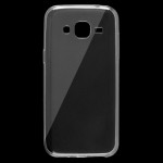 Samsung Galaxy J2 (2016) Cover Schutzhülle TPU Silikon Ultra dünn Glas Klar