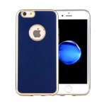 iPhone SE (2020) iPhone 8/7 Cover Schutzhülle TPU Silikon blau/gold
