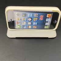 iPhone 5/5S/SE Handytasche T-Case Standfunktion Kartenslot Weiss/Schwarz