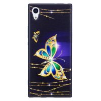 Sony Xperia XA1 Cover Schutzhülle TPU Silikon Schmetterling Motiv