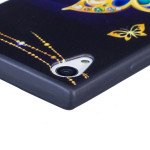 Sony Xperia XA1 Cover Schutzhülle TPU Silikon Schmetterling Motiv