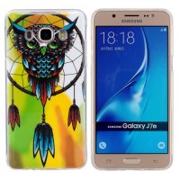 Samsung Galaxy J7 (2016) Schutzhülle TPU Silikon leuchtenden Traumfänger Motiv