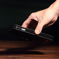 iPhone XS iPhone X Handytasche Ledertasche Kartenslot Standfunktion schwarz