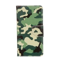 Nokia 3 Case Handytasche Ledertasche Standfunktion Camouflage Motiv