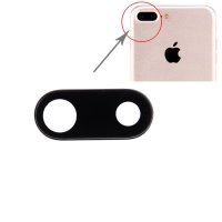 iPhone 7 Plus Kamera Linse Objektiv Rück Modul Glas Abdeckung schwarz