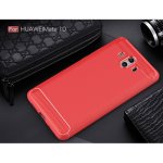 Huawei Mate 10 Cover Schutzhülle TPU Silikon Textur/Carbon Design Rot