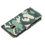 Huawei Mate 10 Handytasche Ledertasche Standfunktion Kartenslot Camouflage Motiv