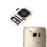 Samsung Galaxy S7 / S7 Edge Kamera Blitz Rahmen Halter Linse Glas Gold