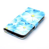 Samsung Galaxy J3 (2017) Handytasche Ledertasche Standfunktion Blumen Motiv