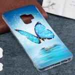 Samsung Galaxy S9 Cover Schutzhülle TPU Silikon leuchtenden Schmetterling Motiv