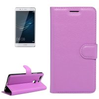 Huawei P9 Plus Case Handytasche Ledertasche Standfunktion Kartenslot Purple