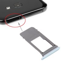Samsung Galaxy A5 A7 (2017)  Sim + SD Karten Halter Set Blau Ersatzteil