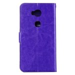 Huawei Honor 5X Case Handytasche Ledertasche Fotofach Standfunktion Purple