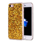 iPhone SE (2020) iPhone 8/7 Cover Schutzhülle TPU Silikon Glitter Effekt Gold