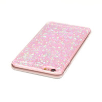 iPhone 6 & 6S Cover Schutzhülle TPU Silikon Glitter Effekt Pink