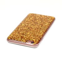 iPhone 6 & 6S Cover Schutzhülle TPU Silikon Glitter Effekt Gold