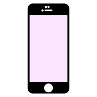 Glasfolie für Apple iPhone 6/6S Displayschutzglas Full Screen Schwarz