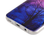 Samsung Galaxy S7 Cover Schutzhülle TPU Silikon Bäume Motiv