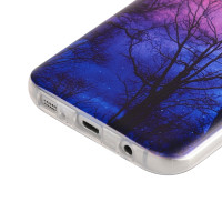 Samsung Galaxy S7 Edge Cover Schutzhülle TPU Silikon Bäume Motiv