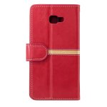 Samsung Galaxy A5 (2017) Case Handytasche Ledertasche Standfunktion Fotofach Rot