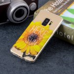 Samsung Galaxy S9 Cover Schutzhülle TPU Silikon Klar Sonnenblumen Motiv
